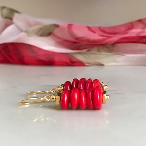 Mediterranean / coral + Thai hill Tribe Silver 24k gold vermeil, natural coral, E800