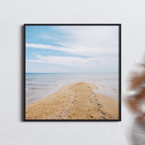 No. 55 "Prasonisi" - Impresión física de fotografía de bellas artes - impresión en color, color, mínimo, decorativo, zen, playa, verano, arena, mar, cartel