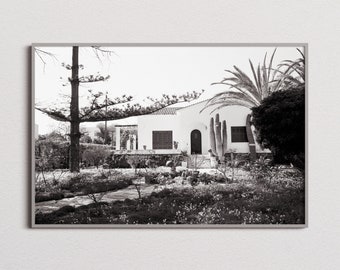 No. 99 "Villa Betty" - Physical Fine Art Photography Print, black and white print, 35mm film, minimal, poster, photo print, architecture