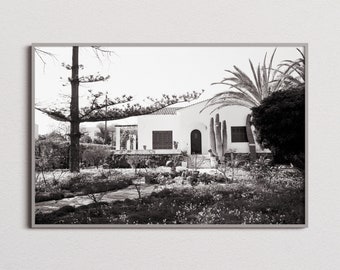 Wydruk artystyczny fotografii Villa Betty – architektura w czerni i bieli