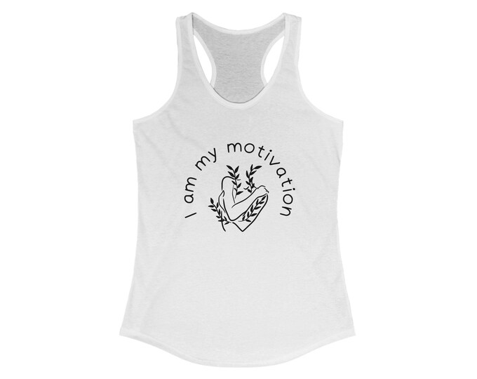 I am my motivation Racerback Tank
