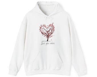Love You More Hoodie, Sweatshirt - Cozy Couples Matching Couples Gift, Valentine's Day, Anniversary - Comfy Pullover Jumper, Gift for Him,