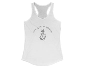 Obviously not the instructor Racerback Tank