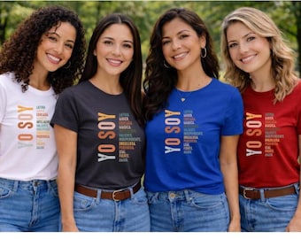 Latina Pride Shirt, Hispanic Heritage T-Shirt, Latinx Culture Graphic Tee, Empowered Latina Gift, Unisex Cotton Top