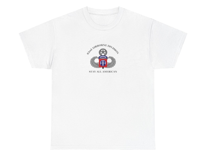 Military Tshirt 82nd Airborne, Army Tee, Patriotic Shirt, Veteran Gift, Paratrooper Apparel