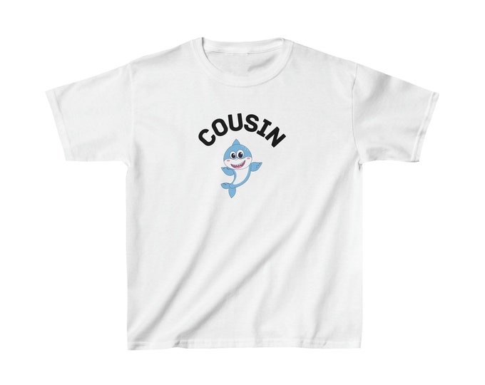 shark 3 cousin youth large Kids Heavy Cotton™ Tee