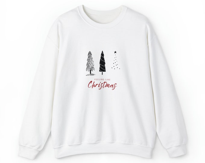 Merry christmas trees Crewneck Sweatshirt gift present comfy cozy