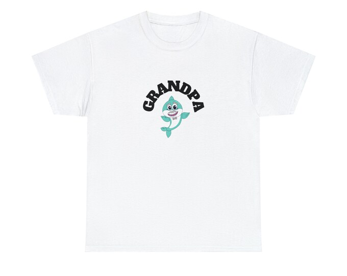 Granpa Shark Cotton Tee Tshirt