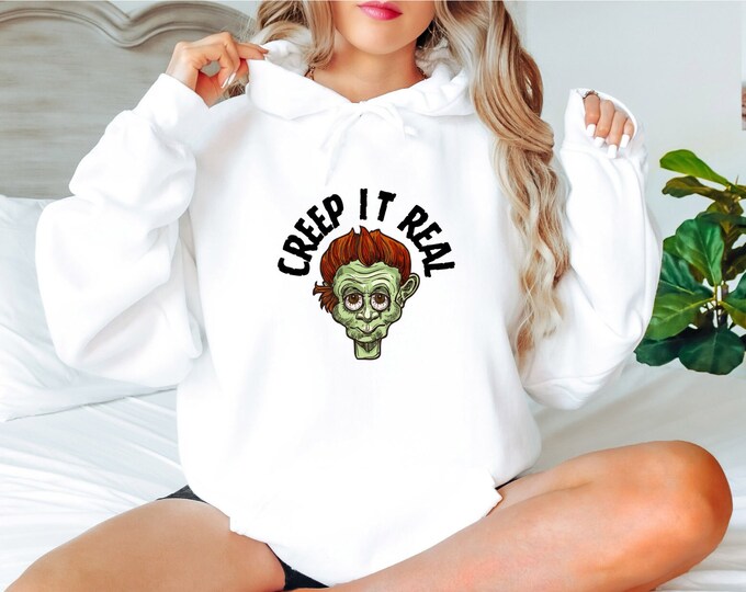 Vreep it real halloween Unisex Heavy Blend™ Hooded Sweatshirt comfy cozy