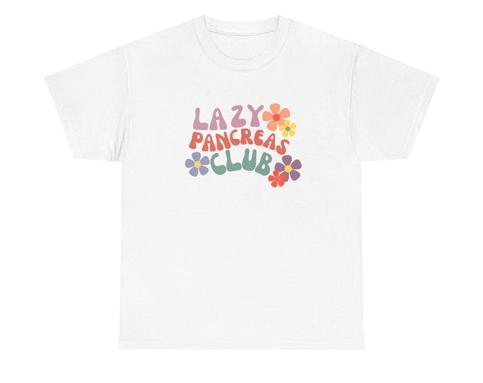 Lazy Pancreas Club Unisex T-Shirt, Diabetic Tee, Type 1 Diabetes Awareness Shirt, Funny Diabetic Gift, Diabetic Activist Apparel