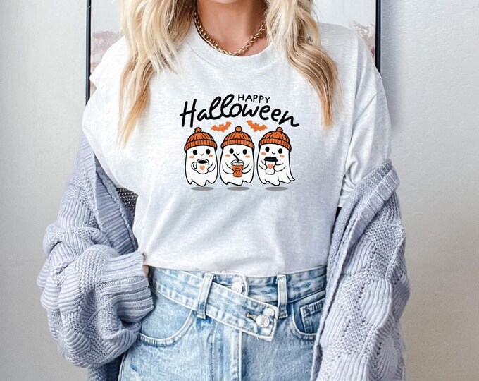 Halloween Ghost Tee, Unisex Tee for Halloween, Funny Costume Shirt, Perfect for Trick or Treating, Spooky Season Apparel, Fall [...]