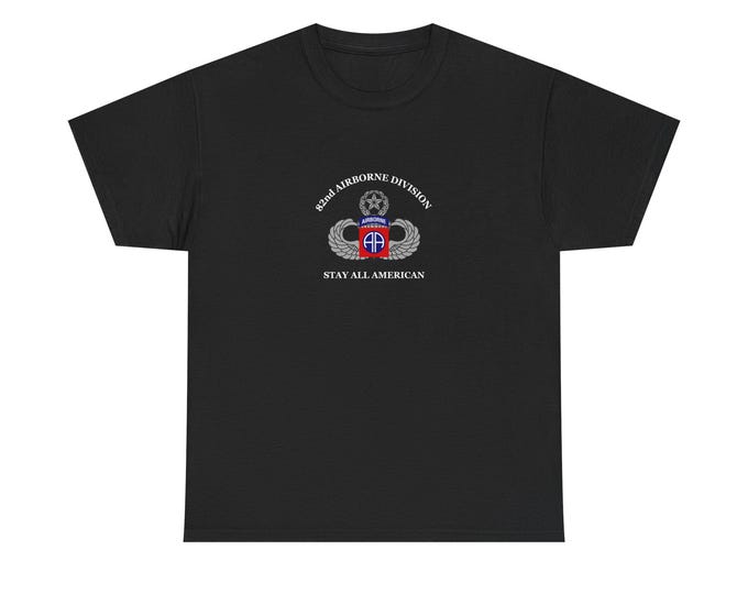 Military Paratrooper T-Shirt, 82nd Airborne Division Tee, Army Airborne Shirt, Patriotic Soldier Gift, Parachute Regiment Top