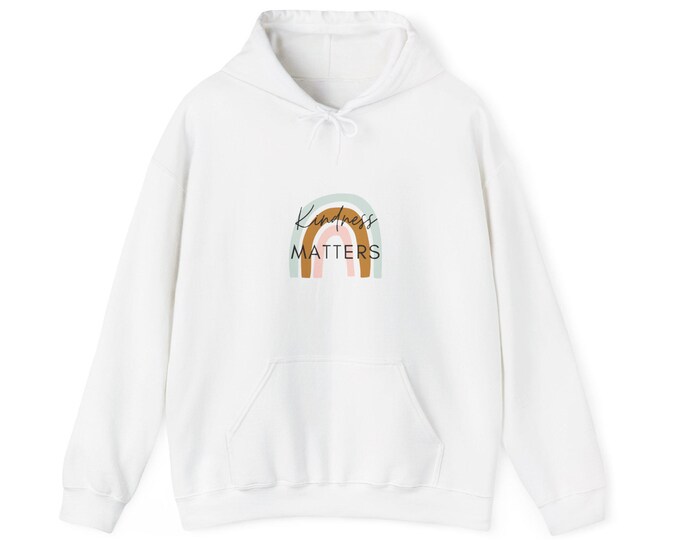 Kindness Matters Hoodie, Sweatshirt - Cozy, Inspirational Clothing for All Ages, Holiday Gift, Comfort Wear, Positive Vibes, Graphic Design
