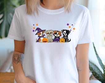 Cute dog T-Shirt, Halloween Tee, Spooky Apparel, Halloween dogs tee,Onesie,toddler t-shirt
