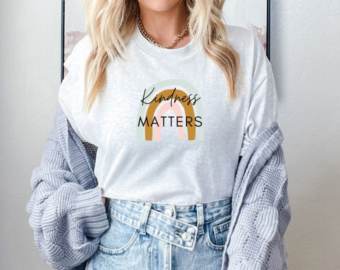 Kindness Matters Unisex Cotton Tee, motivational shirt, Inspritional tshirt