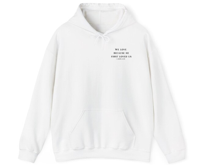 Christian Love Hoodie, Religious Faith Sweatshirt, Love God Religious Gift, Cozy Christian Apparel, Christian Bible Verse Clothing, Unisex