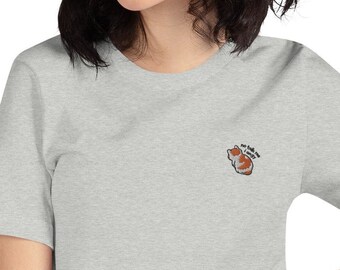 The Original no talk me I angy kleine kat meme borduurshirt, Witchy Clothing, Crying Cat meme-shirt, grappig meme-T-shirt trieste kat