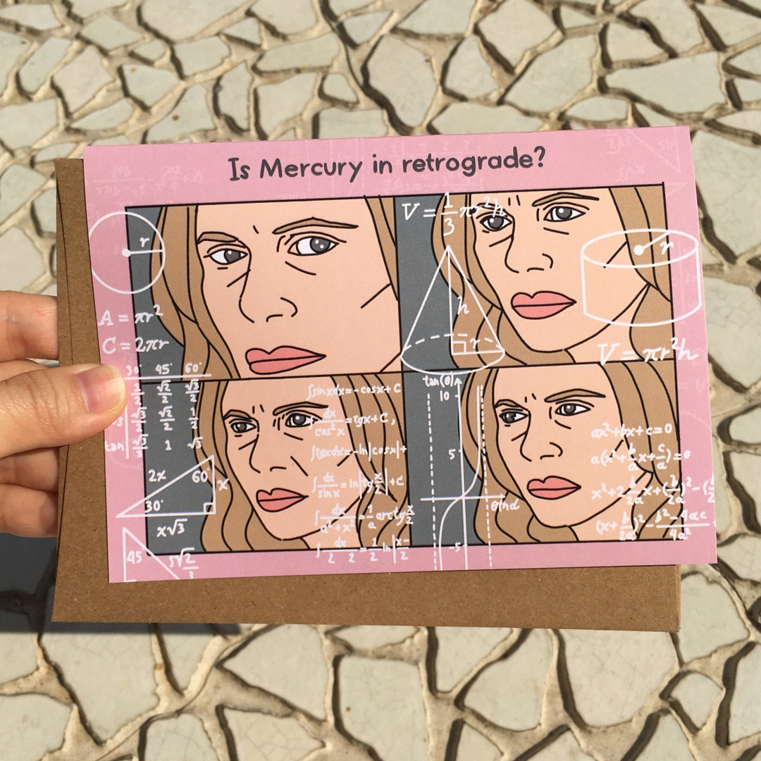 Is Mercury in Retrograde Sorry Math Meme Lady Card Confused Math Lady