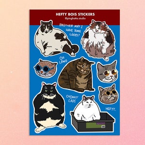 Dikke kat meme stickervel – dikke kat grappige meme, huilende kat meme, kattenloopjes, huilende kat meme, dikke kat, grappige grote kat, luie kat