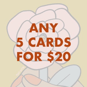 Any 5 greeting cards for 20