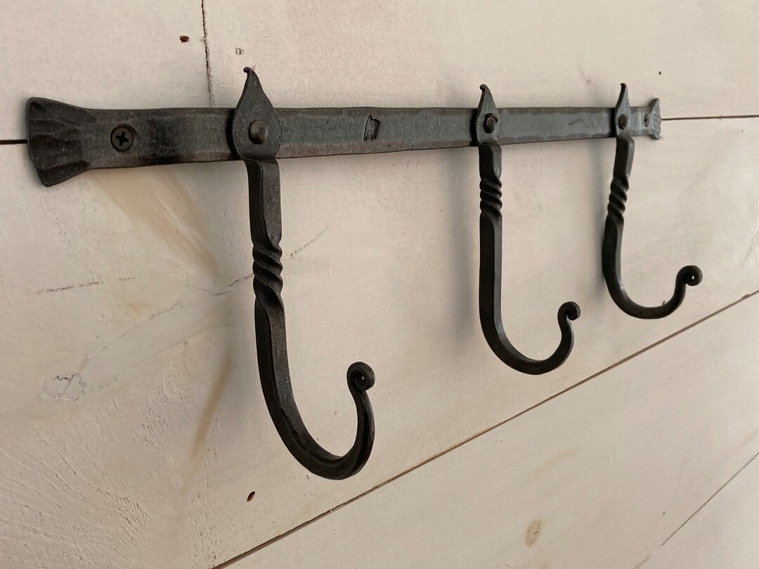 Hook Rack // J Hook Rack // Coat Hook Rack Etsy
