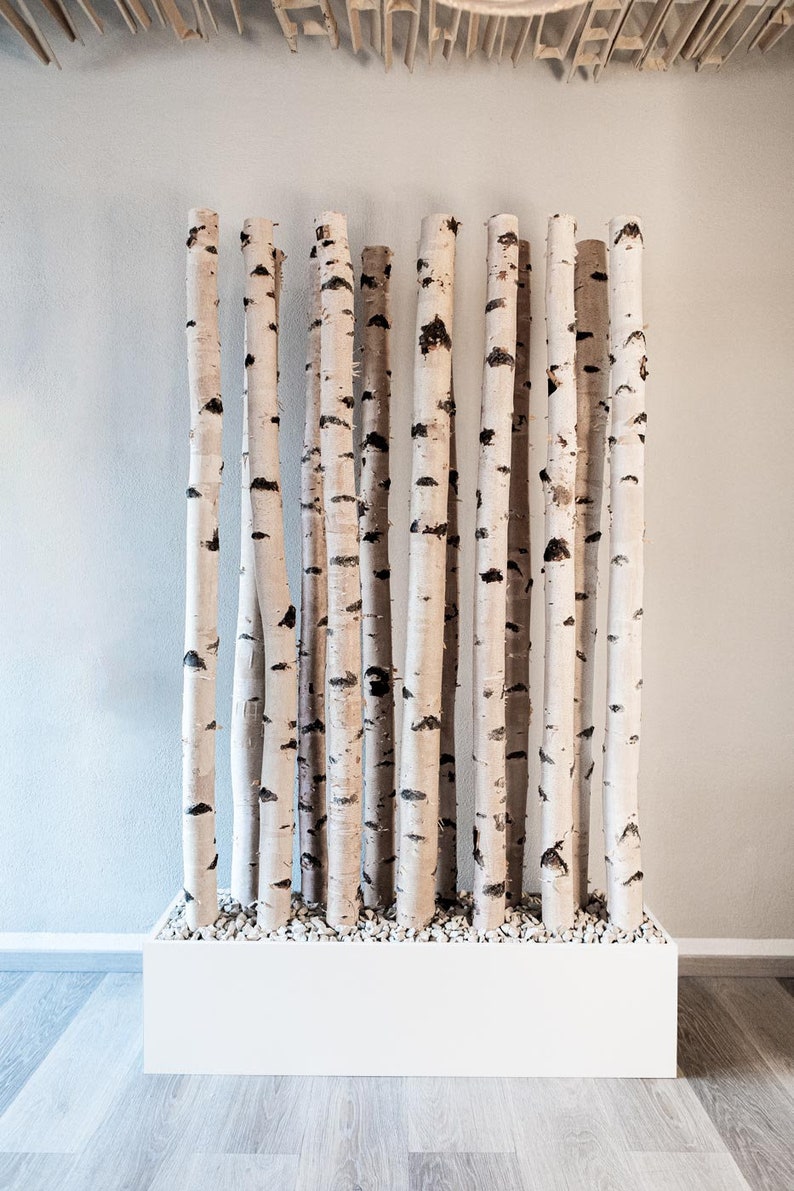 Birch wood room divider image 9