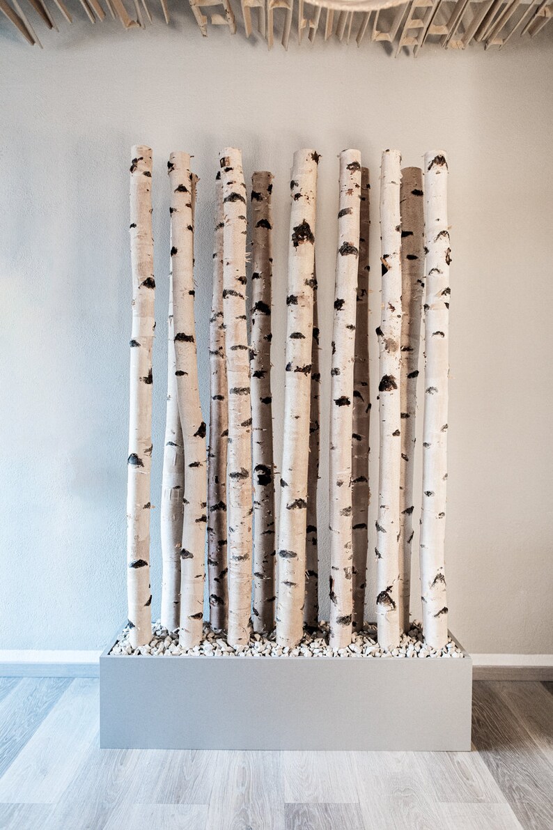 Birch wood room divider image 7