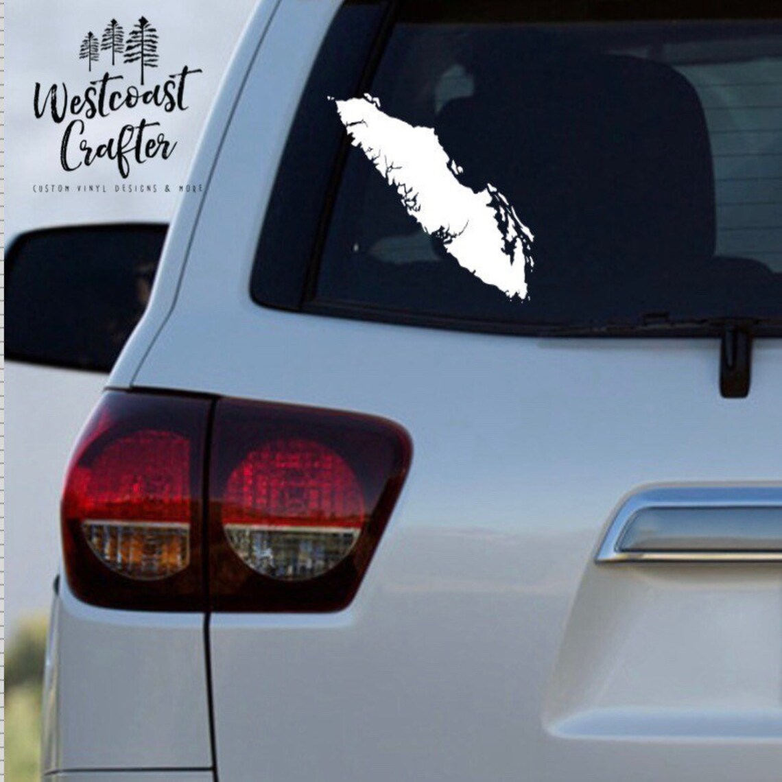Vancouver Island Decal Car Decal Vinyl Decal Vancouver Etsy