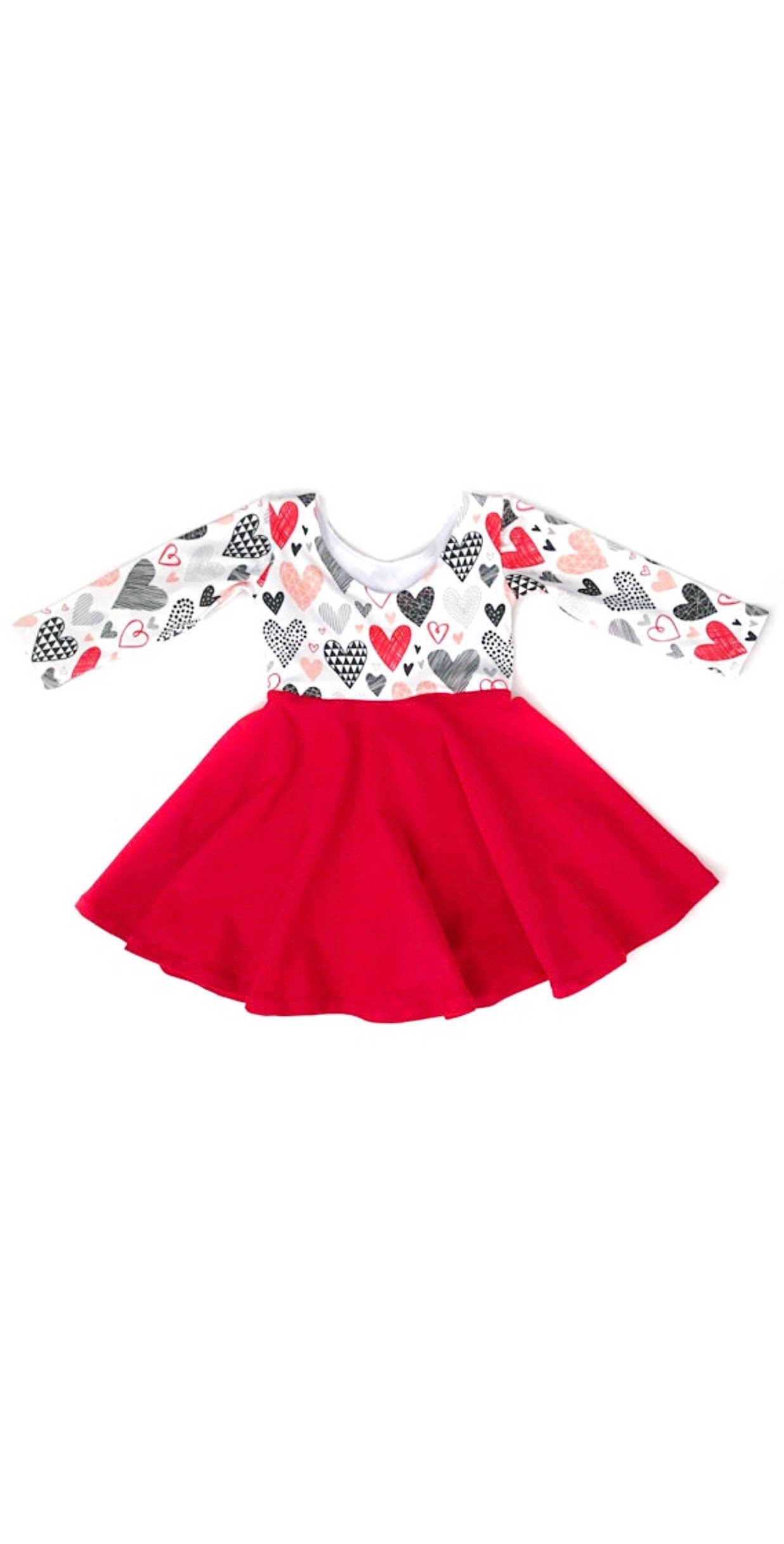 Valentine Dress Valentine Red Dress Heart Dress Toddler | Etsy