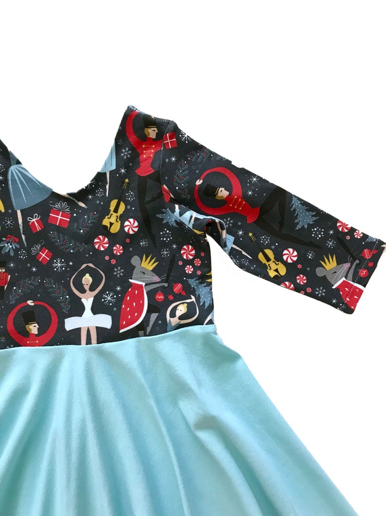Nutcracker Twirl Dress / Christmas Dress / Blue Twirl Dress / Etsy