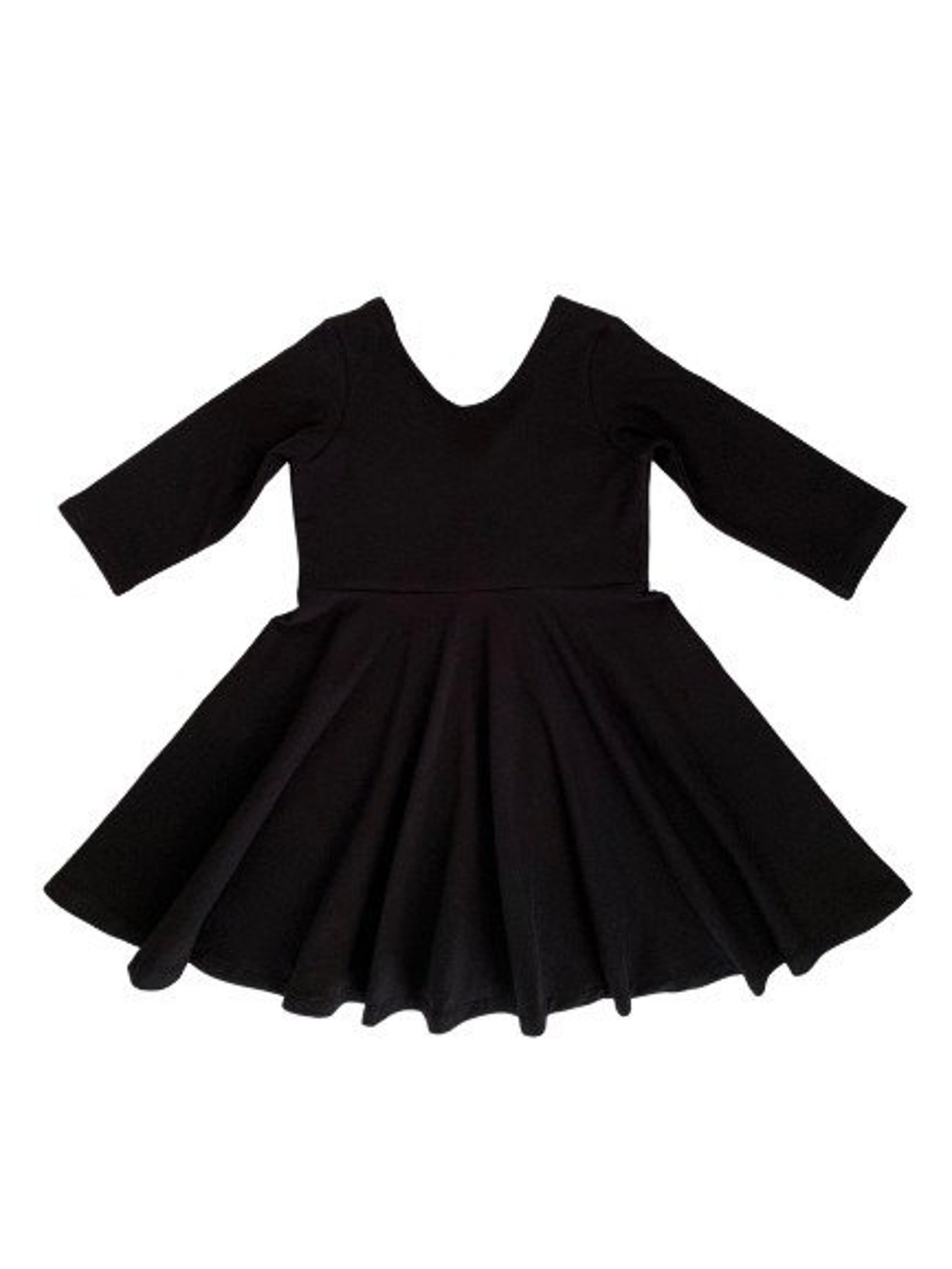 Black Dress Black Twirl Dress Little Black Dress Toddler - Etsy