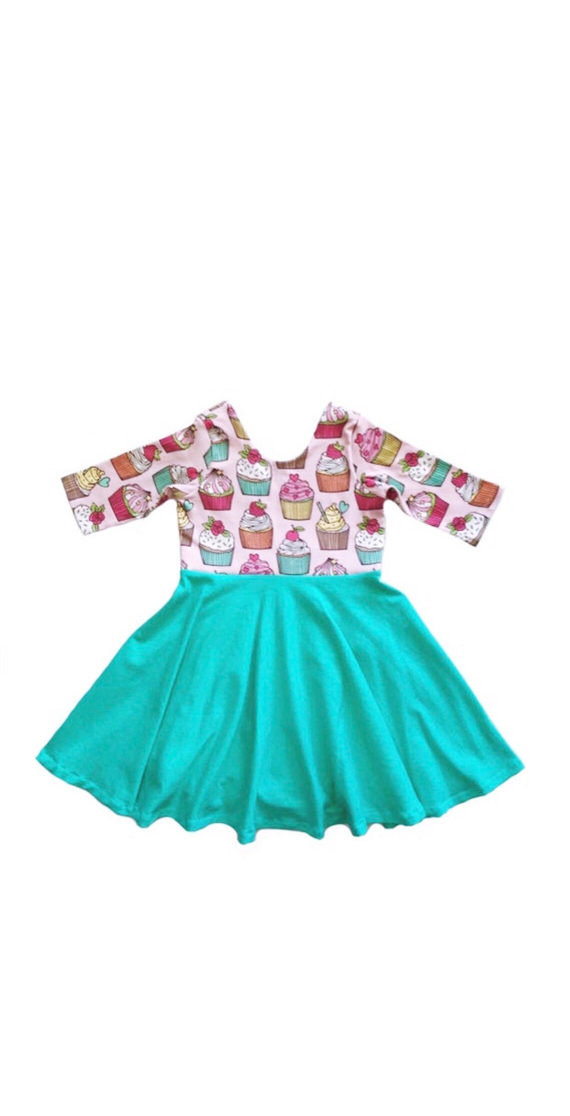 Birthday Dress Cupcake Dress Cupcake Twirl Dress Toddler Etsy
