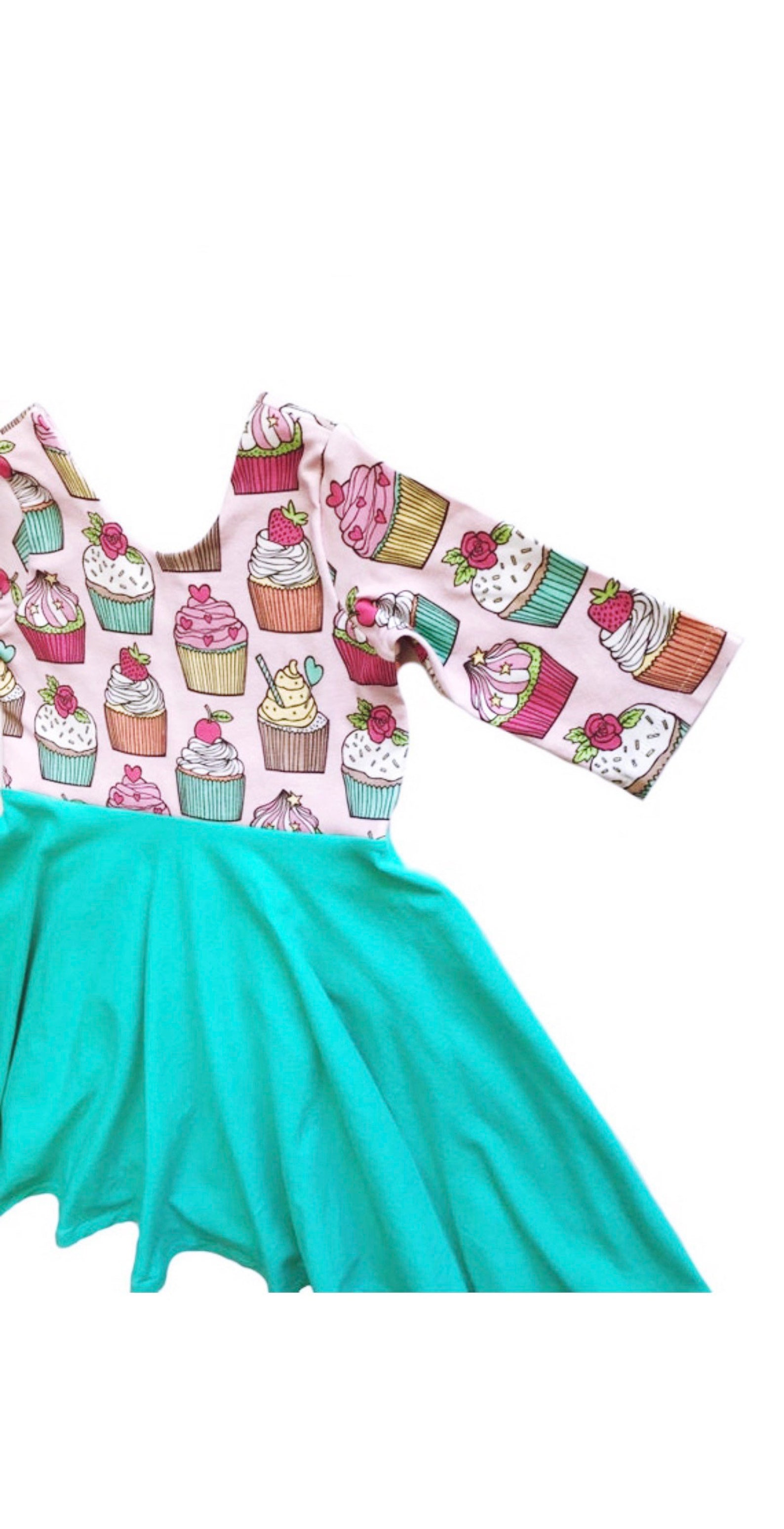 Birthday Dress Cupcake Dress Cupcake Twirl Dress Toddler Etsy