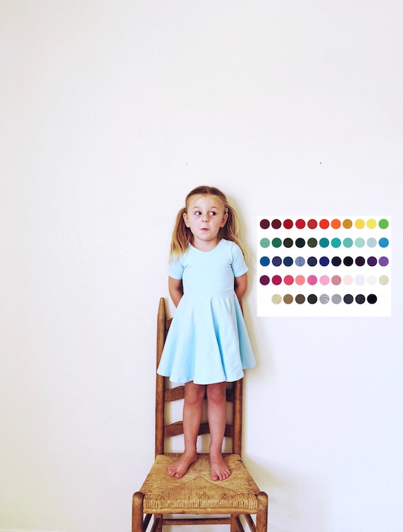 Blue Twirl Dress Light Blue Dress Solid 