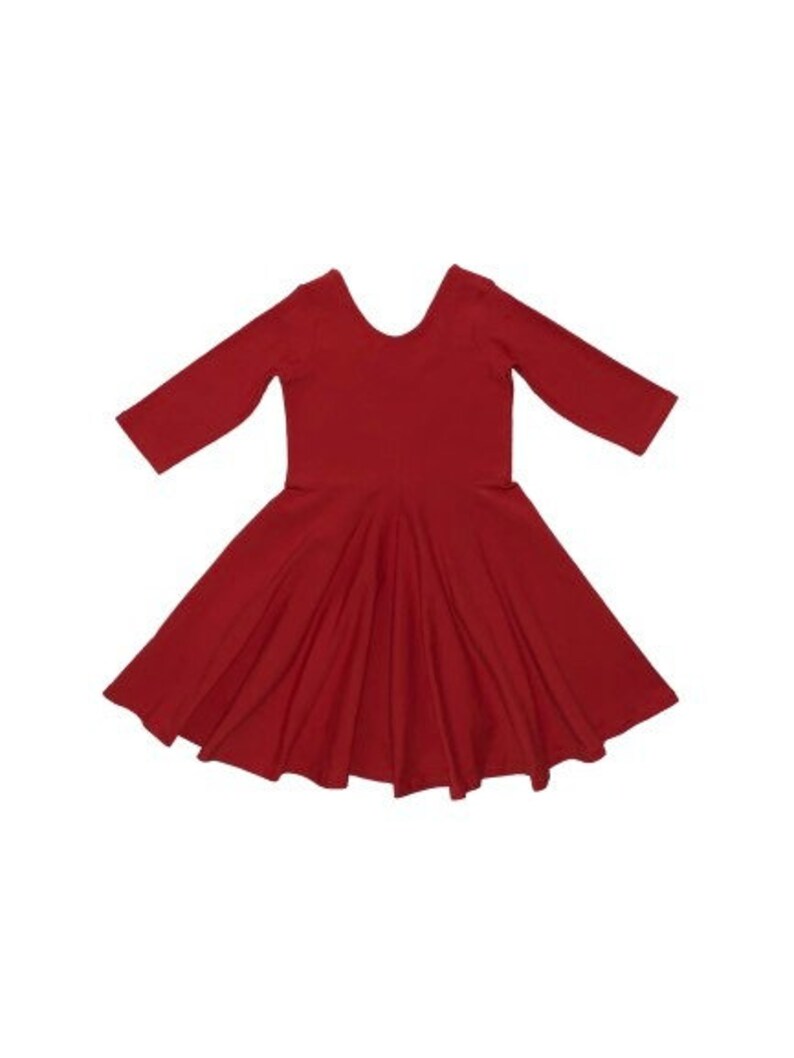 Rust Twirl Dress Rusty Color Dress Fall Dress Toddler Etsy