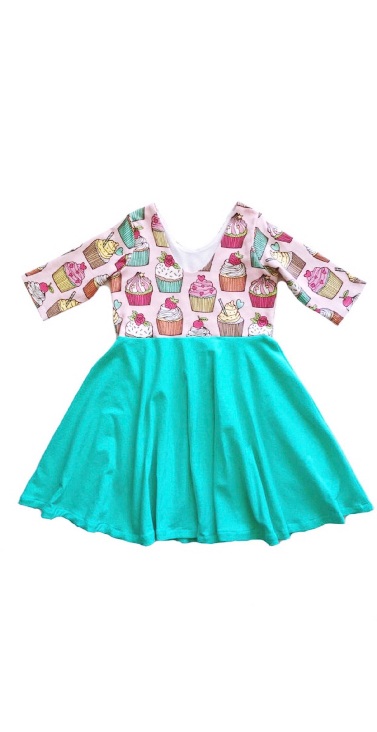 Birthday Dress Cupcake Dress Cupcake Twirl Dress Toddler Etsy