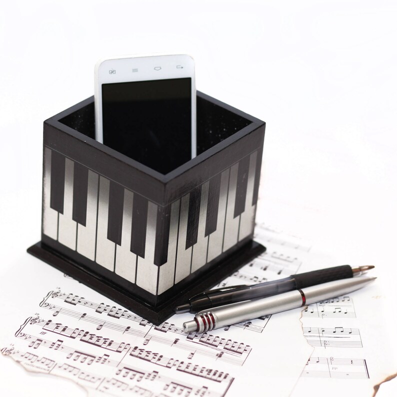 Music teacher Gift Cute Desk Accessory men Desk Organizer Pen Etsy