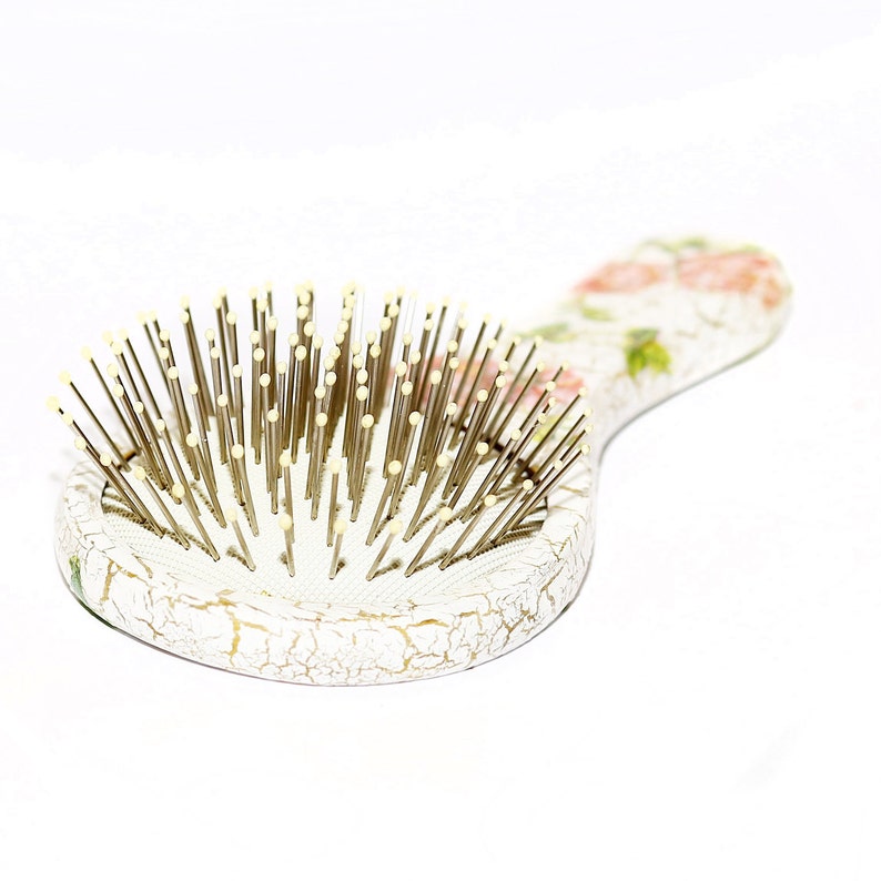 Bridal White Hair Comb Wood Hair brush for women Wooden Comb Personalized Combs Decorative hairbrush Bridesmaid Proposal Gift
