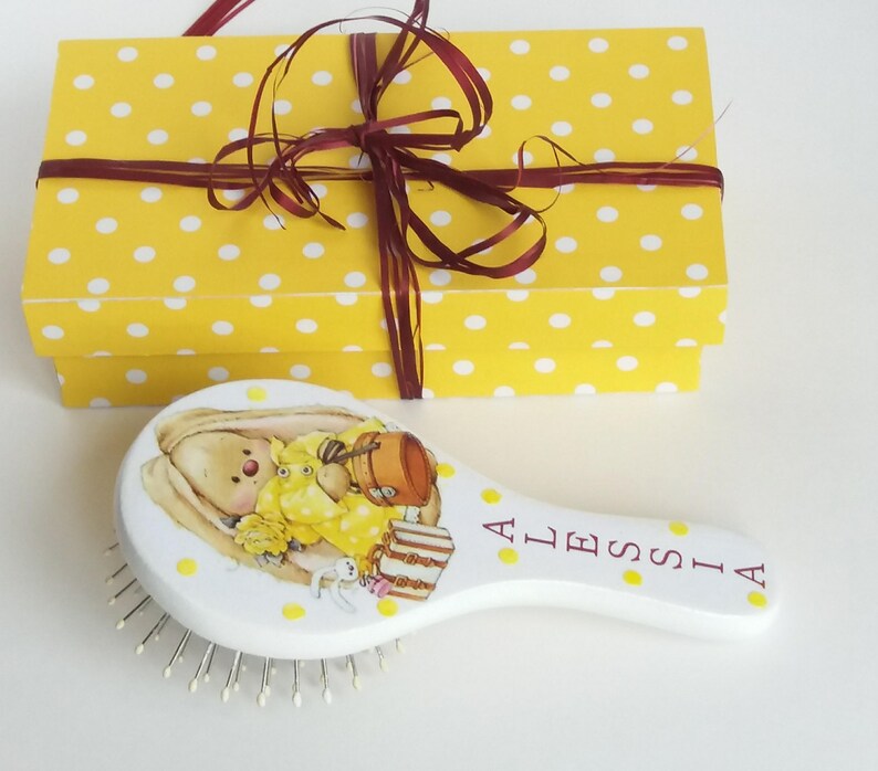 Wooden Hair Brush Personalized Brush Inspirational Kids Gift Etsy