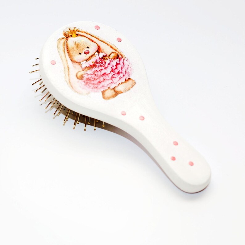 Pink Hair Brush Princess Baby Shower Party Decorated Comb with Etsy