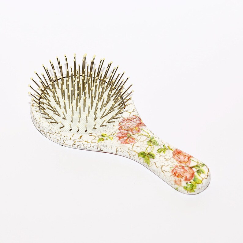 Bridal White Hair Comb Wood Hair brush for women Wooden Comb Personalized Combs Decorative hairbrush Bridesmaid Proposal Gift