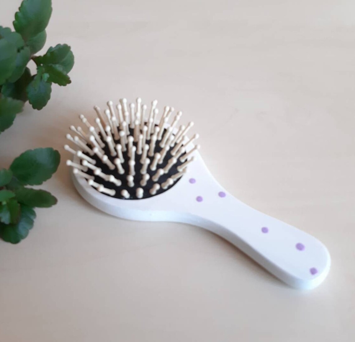 Toddler gift Personalized hair brush Pink bunny First birthday Etsy