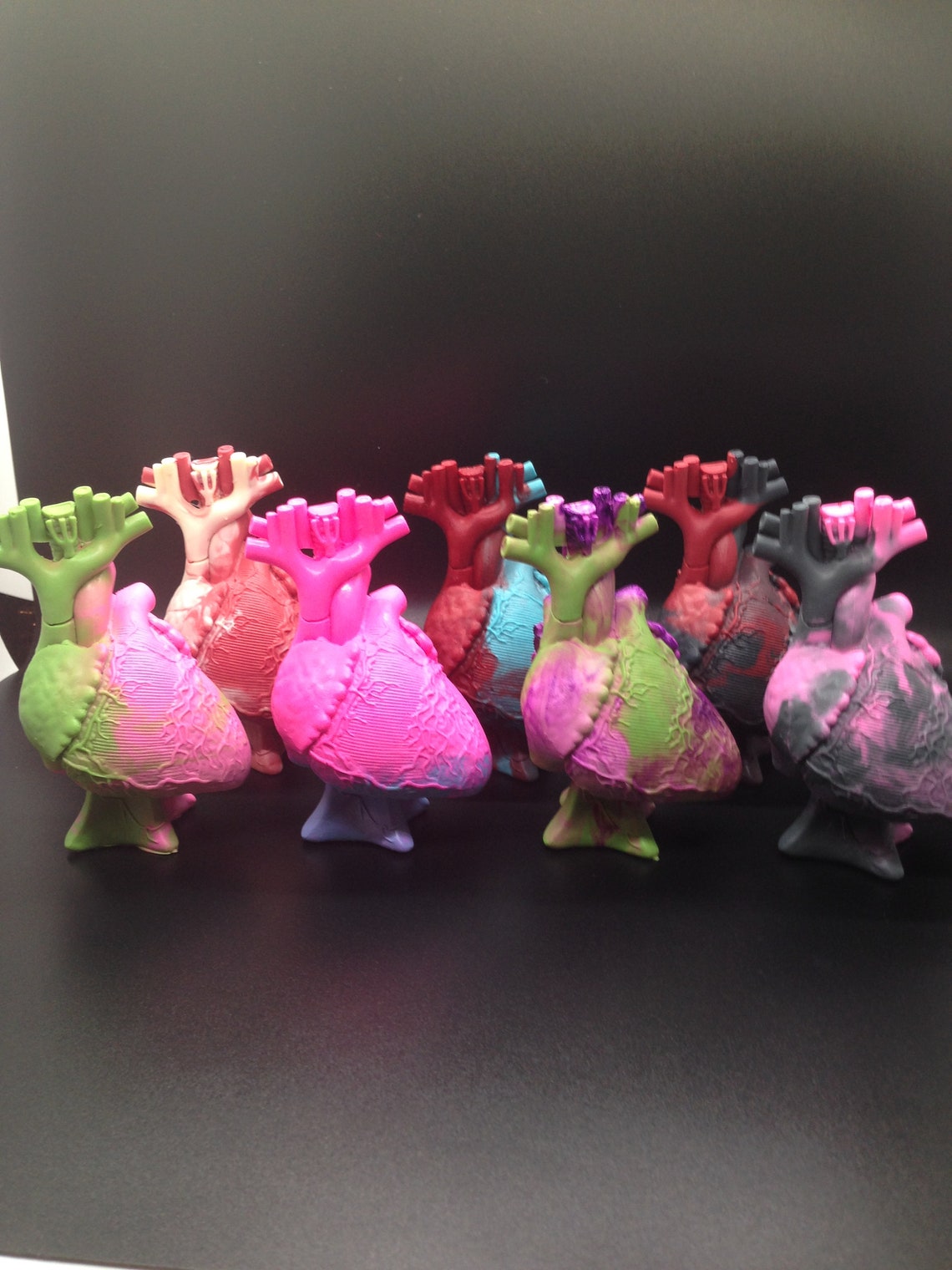 Anatomical heart resin figure. Art toy. Designer toy. Etsy