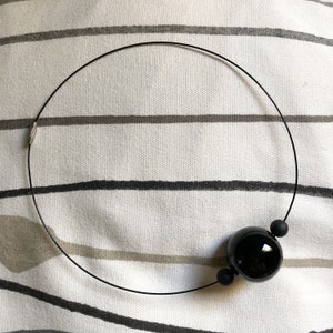 Blown glass pearl necklace