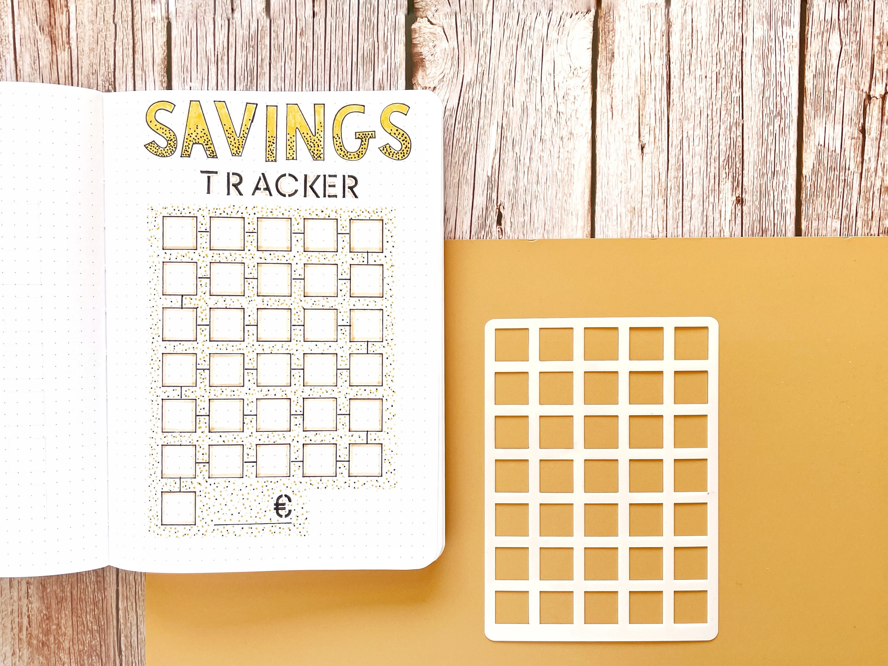 Savings Vs. Shopping Tracker Template Free Bullet Journal Layout Printable  - Bullet Journal Junkie