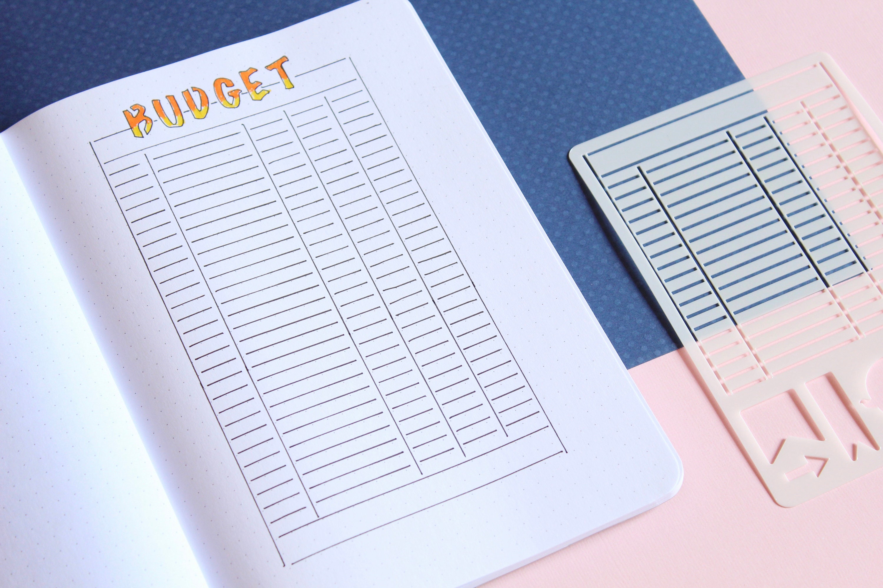 Budget Tracker Stencil for Journal and Planner, Savings Template Stencil,  Finance Stencil -  Finland