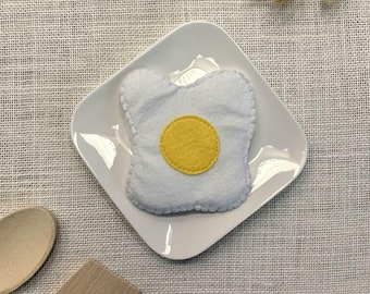 Fried egg felt dinner