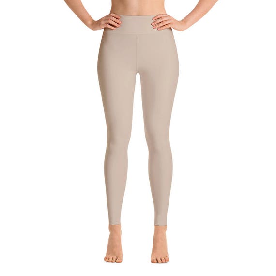 Beige Yoga Leggings Yoga woman Yoga 