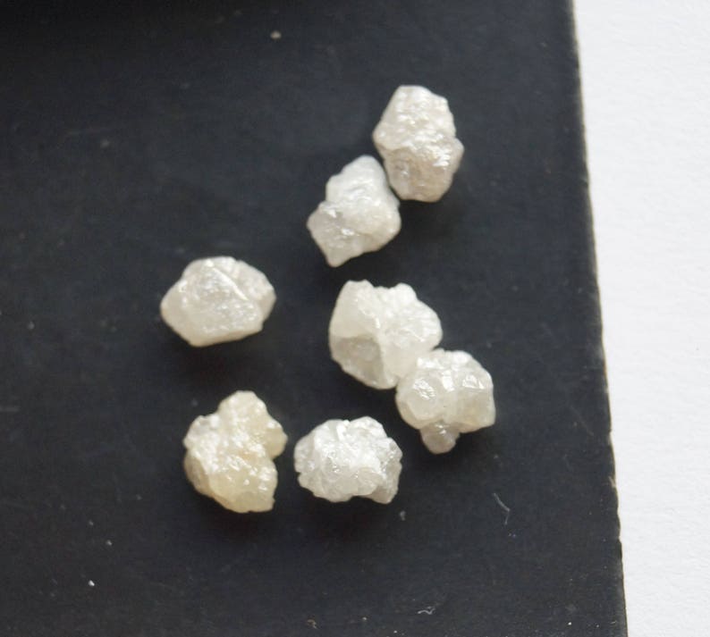 ON Sale 10 Pieces White Raw Diamonds Rough Diamonds Uncut Etsy