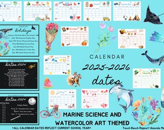 Printable Calendar, 2025-2026 Calendar, Printable Calendars, Calendar by the Month, Homeschool, Teacher Calendar, Moms, Teachers, Teacher